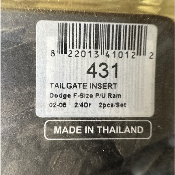 Dodge TFP CHROMED STAINLESS STEEL
Tailgate Handle Insert Accents new with tag - Picture 3 of 4